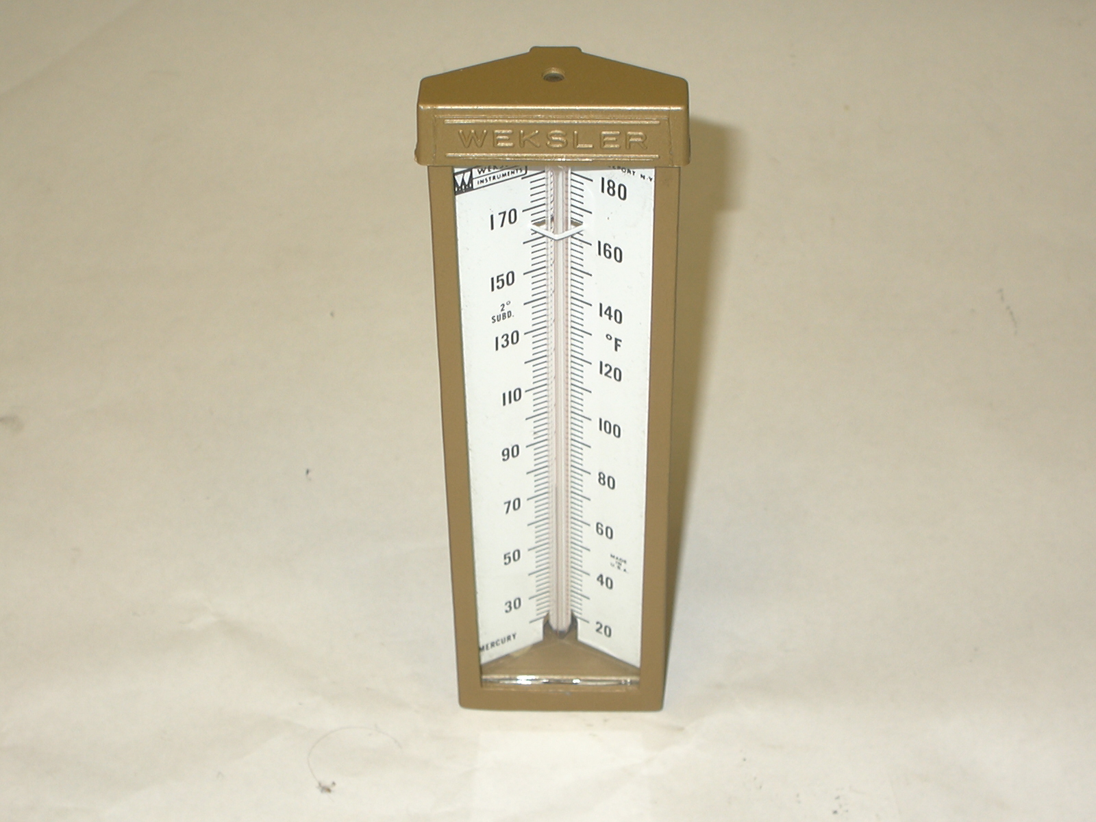 Weksler Glass Thermometer 20 180 Degrees eBay